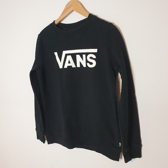 Van Classic Crewneck Unisex Sweatshirt In Black Size S/M - Picture 2 of 9